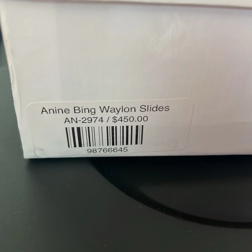 Anine Bing Fabulous Black Sandals with Gold Buckles - Picture 6 of 6